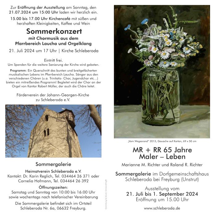 Flyer Sommergalerie Seite 1